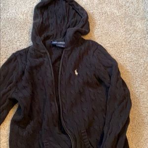 Polo zip up hoodie
